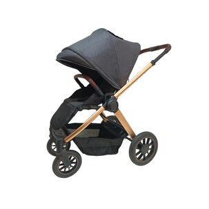 Coche De Beb&eacute; Asiento Reversible Gris Gold Babymine