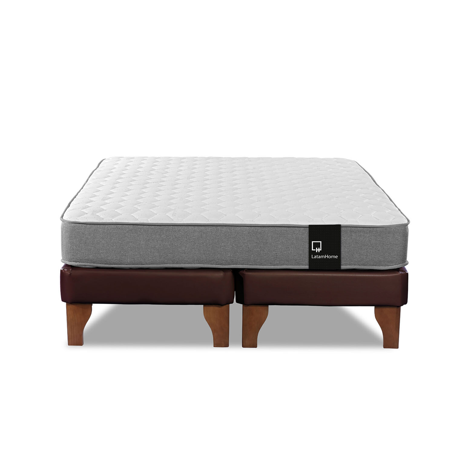 Cama Europea Zen Best Tela Pu Chocolate 2 Plazas image number 0.0
