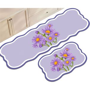 Set 2 Alfombra De Goma Para Cocina Piso Antideslizante Acg-6
