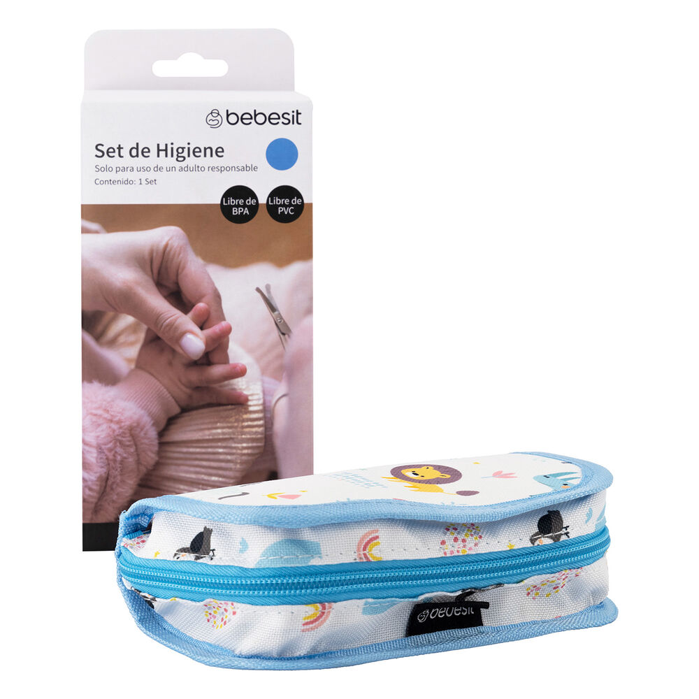 Set Higiene Cuidados Bebe Recién Nacido Celeste image number 2.0