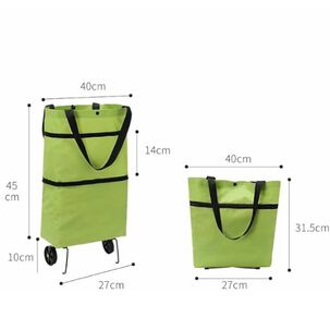 Carrito De Compras Bolsa Con Ruedas Multiusos Plegable
