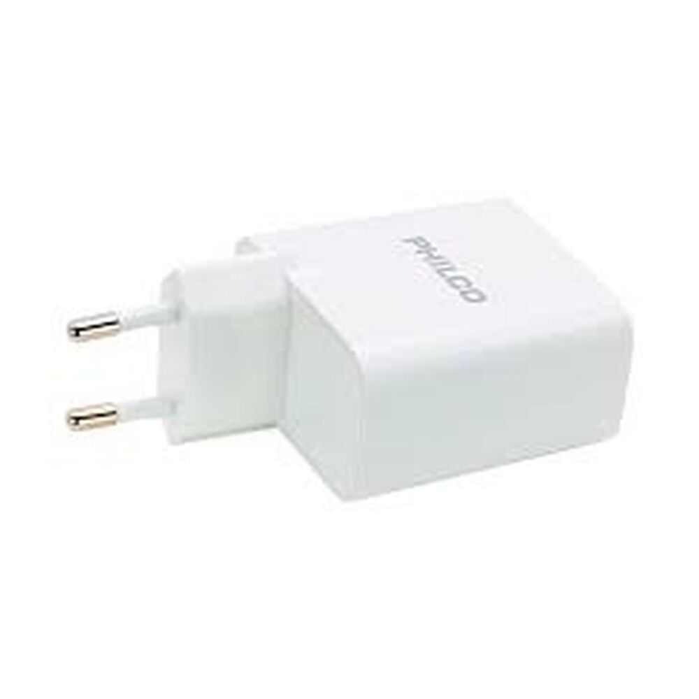 Cargador Rapido 3.0 Usb C Con Cable 18w Blanco Qc621 image number 1.0