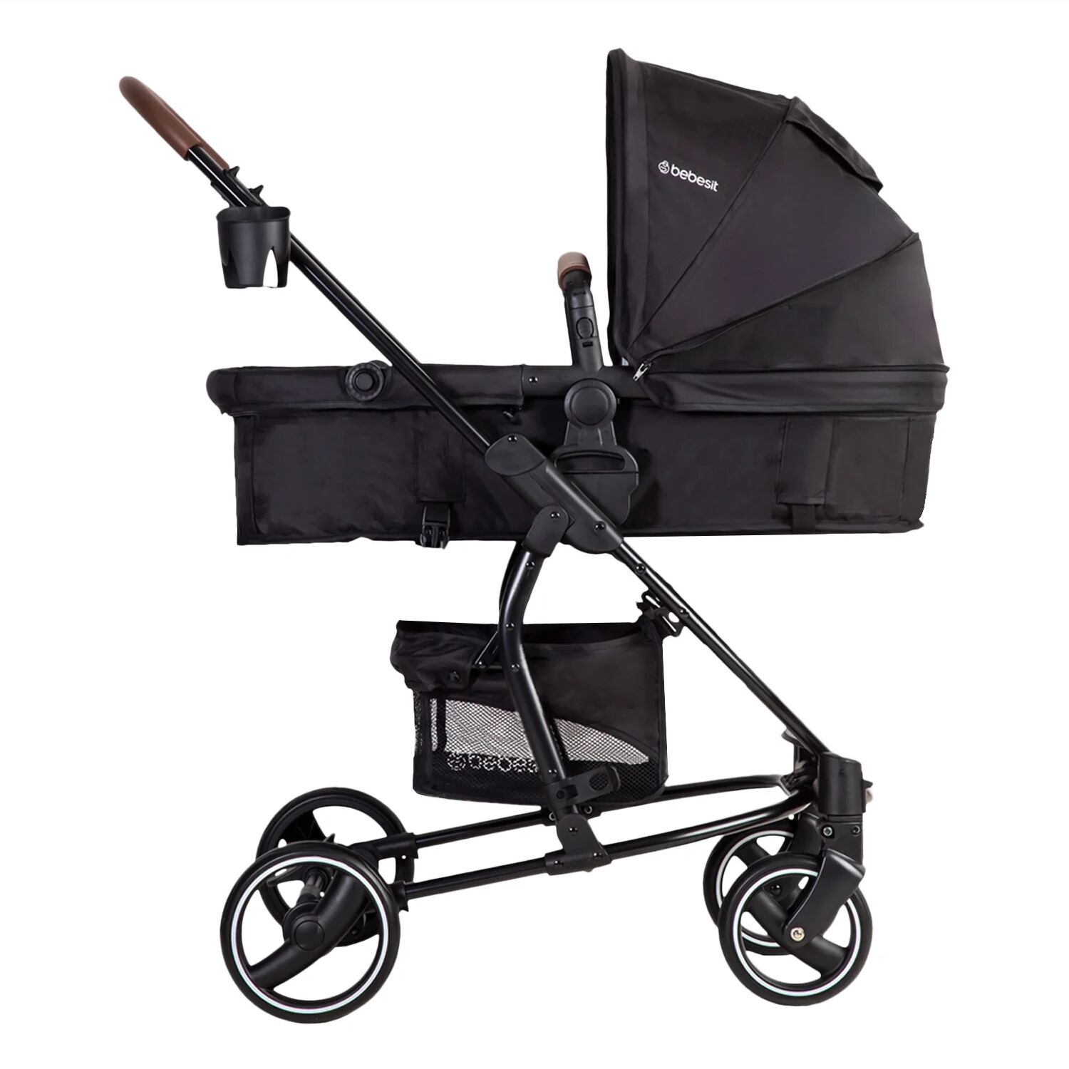 Coche Travel System Alfa Nuevo Negro Bebesit image number 2.0