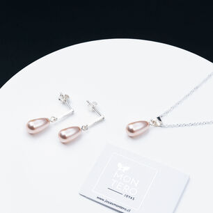 Conjunto Marsella Perlas Organicas Peach