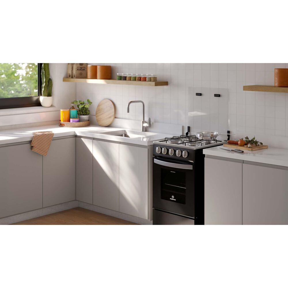 Cocina A Gas 4 Platos Limpiafácil Y Tapa Vidrio Fm4lp Negra image number 3.0