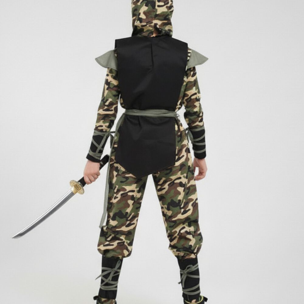 Disfraz Premium Ninja Dragon Esqueleto Camuflaje Infantil image number 9.0