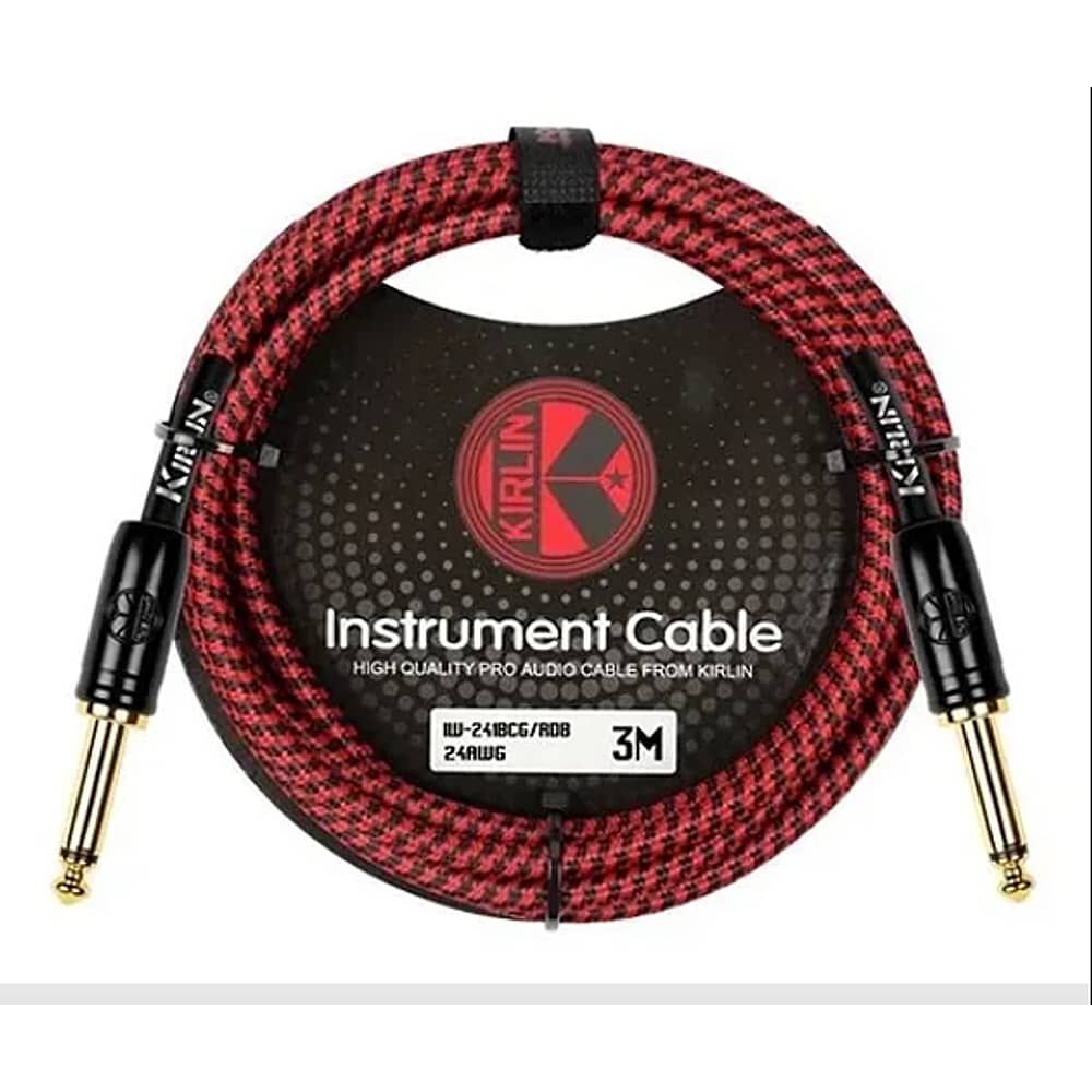 Cable De Instrumento Kirlin Rojo 3mts Iwcx-201b-3r image number 0.0