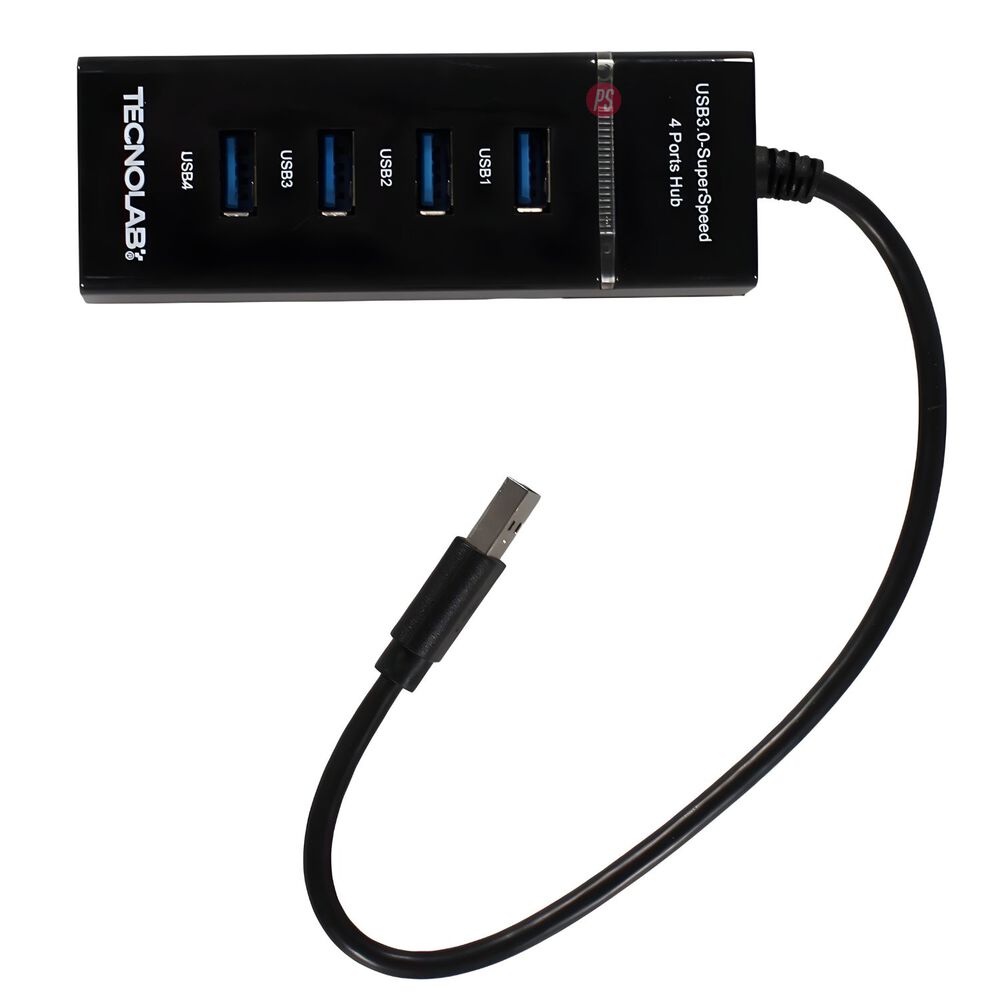 Hub Usb Superspeed 4 Puertos 5gbps Con Protecci&oacute;n Y Led - Ps image number 1.0