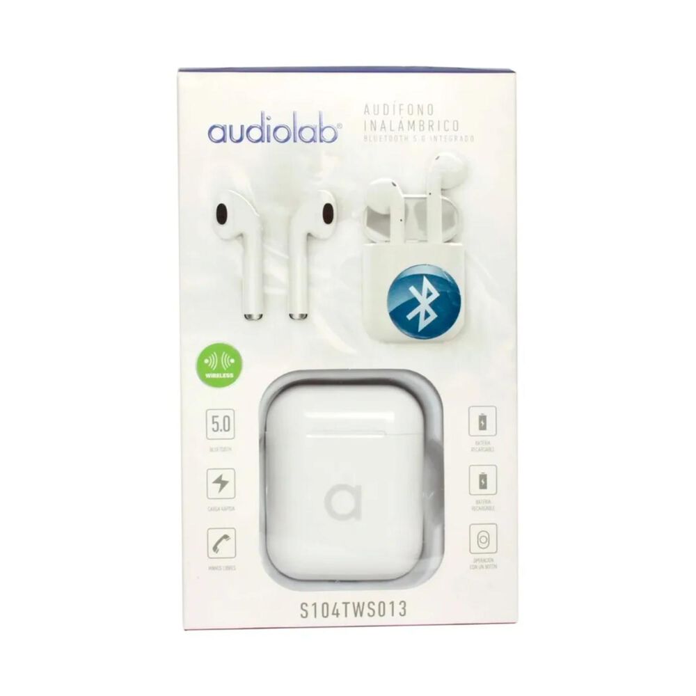 Audifonos Bluetooth Tws Earpod Blanco Tws013 image number 2.0