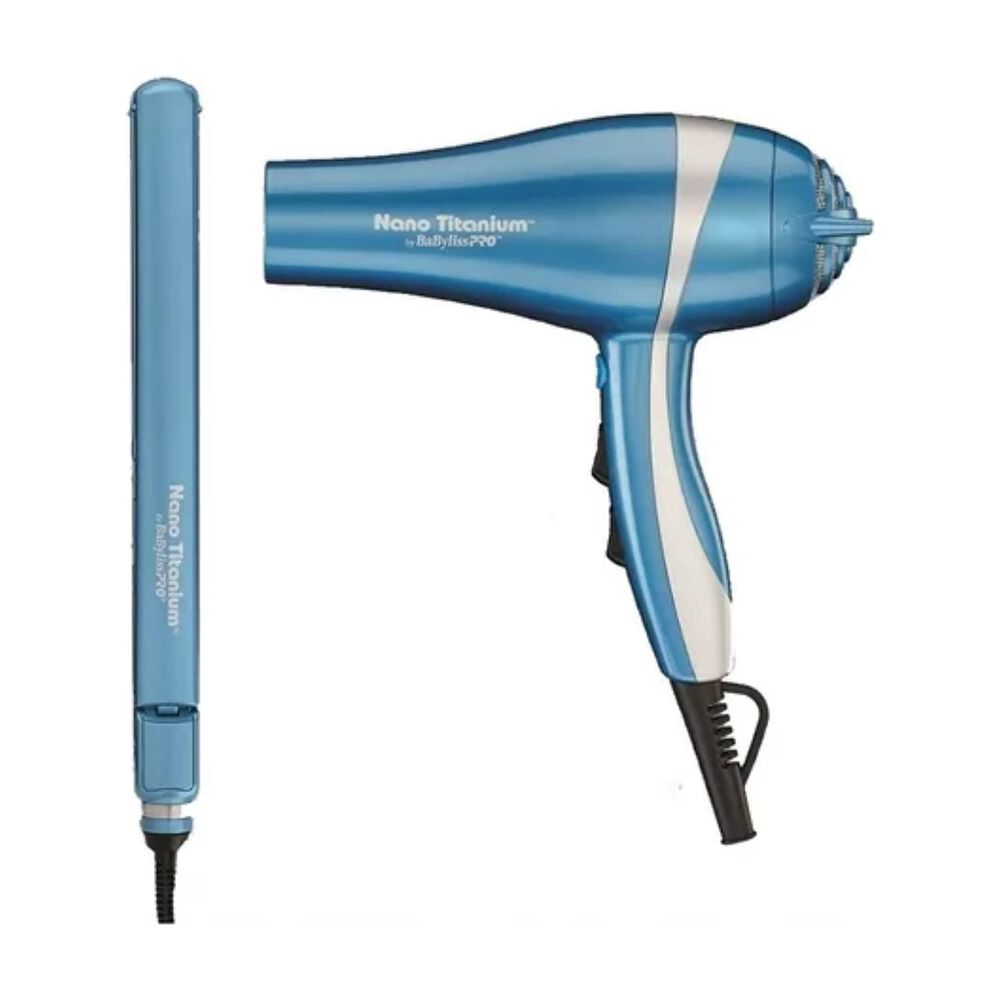 Kit Babylisspro Plancha Ultradelgada Y Secador Ionic Celeste 2un image number 5.0