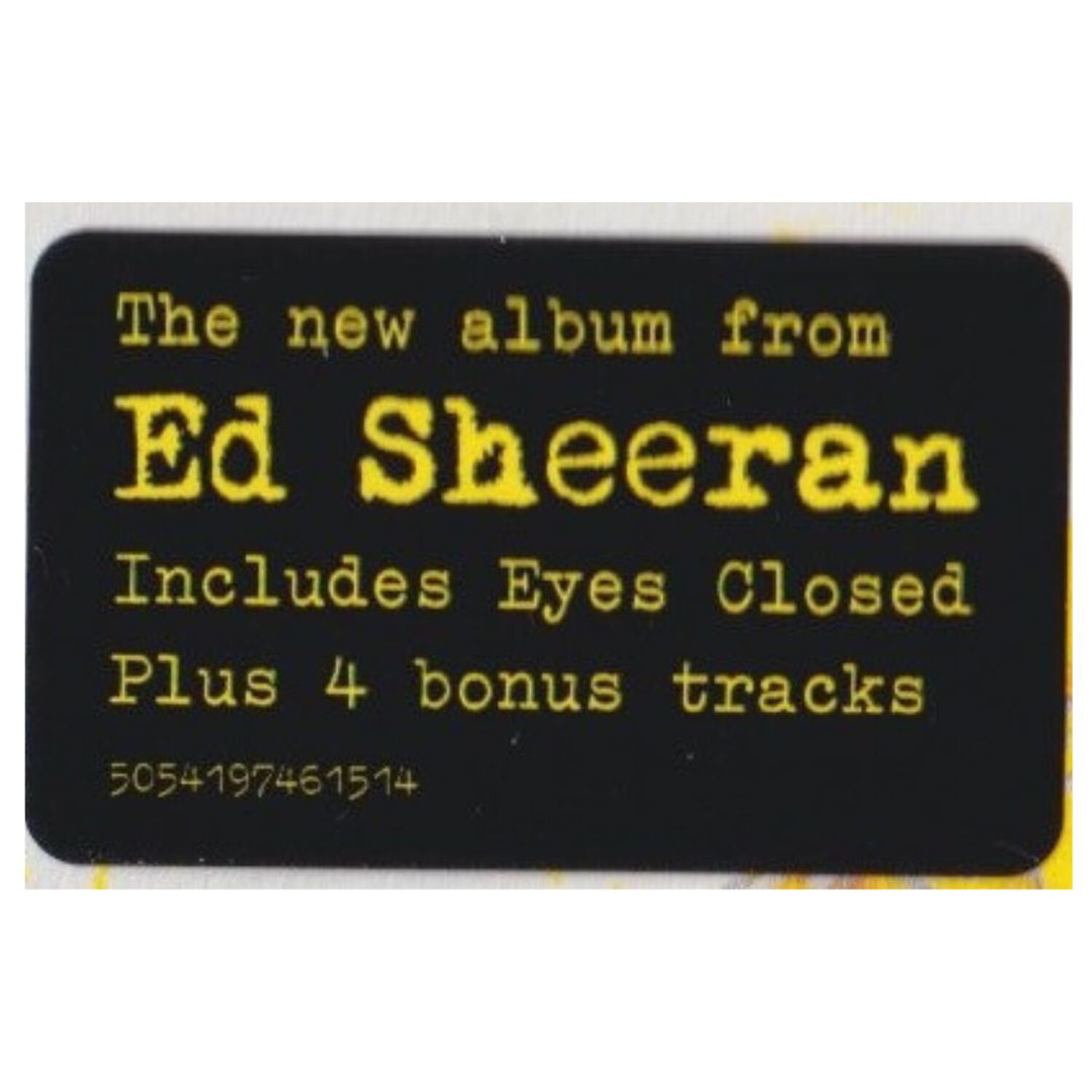 Ed Sheeran - Subtract | Cd image number 3.0