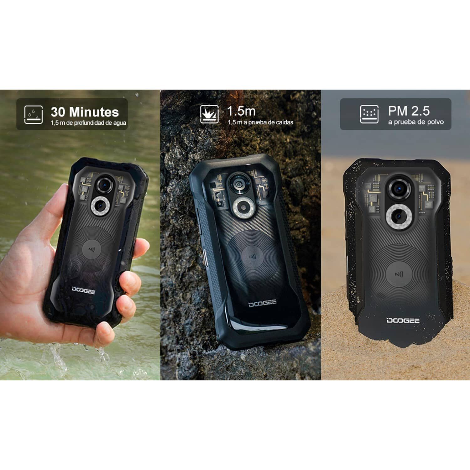 Celular Rugged Doogee S61 Pro Resistente A Golpes, Polvo, Humedad Y Agua / Nfc, Soporta Carga Inal&aacute;mbrica image number 4.0