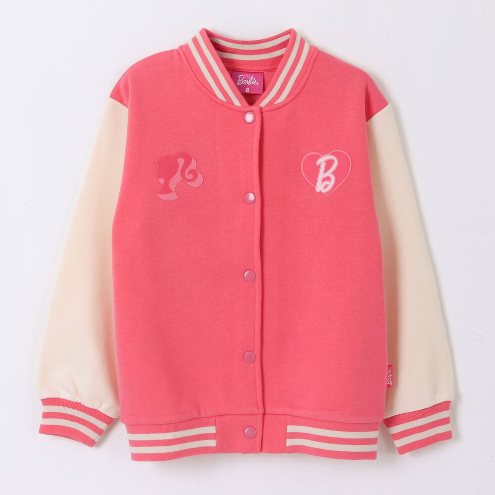 Chaqueta Ni&ntilde;a College Bomber Logo Barbie Rosado Barbie image number 0.0
