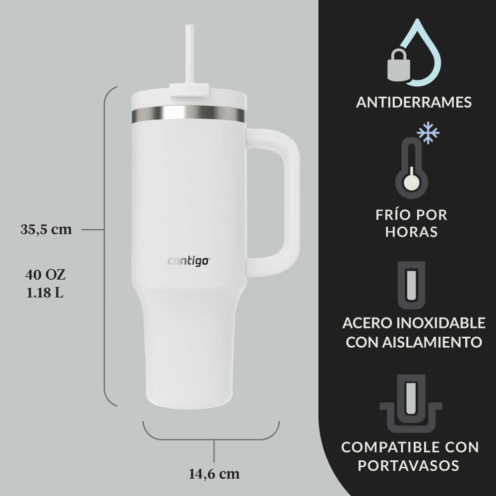 Botella Contigo Streeterville Salt Blanco 1.18 Lt image number 1.0