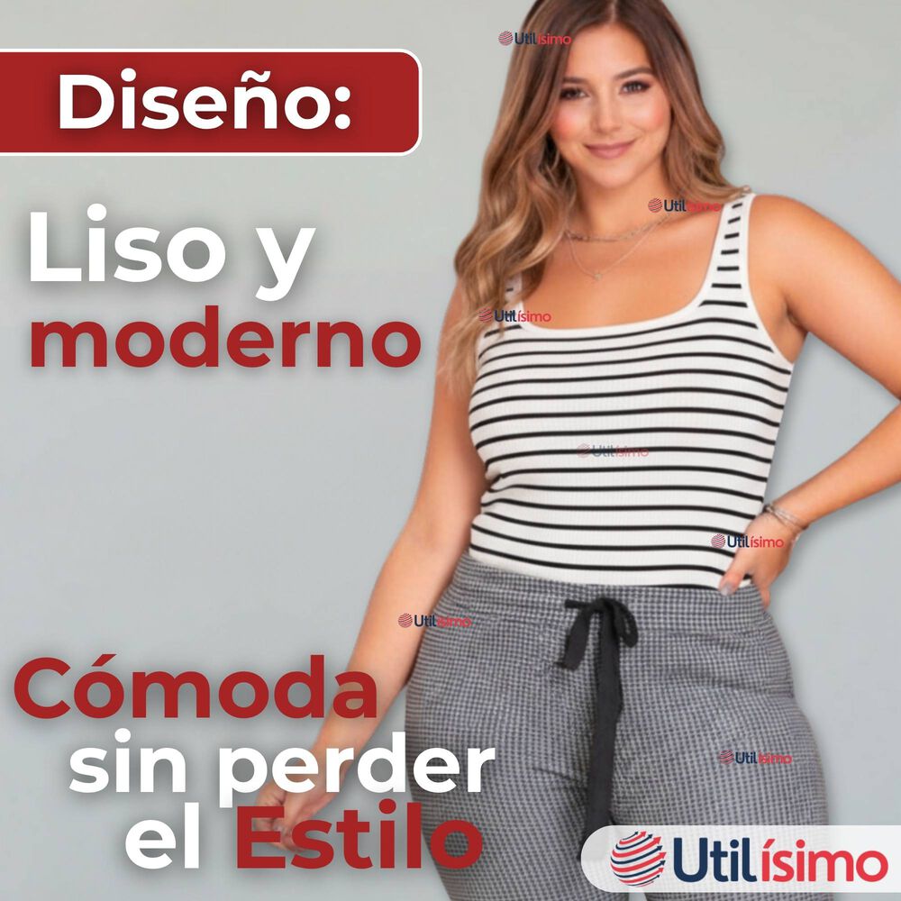 Camiseta Rayas 100% Algodón Básica Lisa Elástica Mujer Colores Surtidos image number 4.0