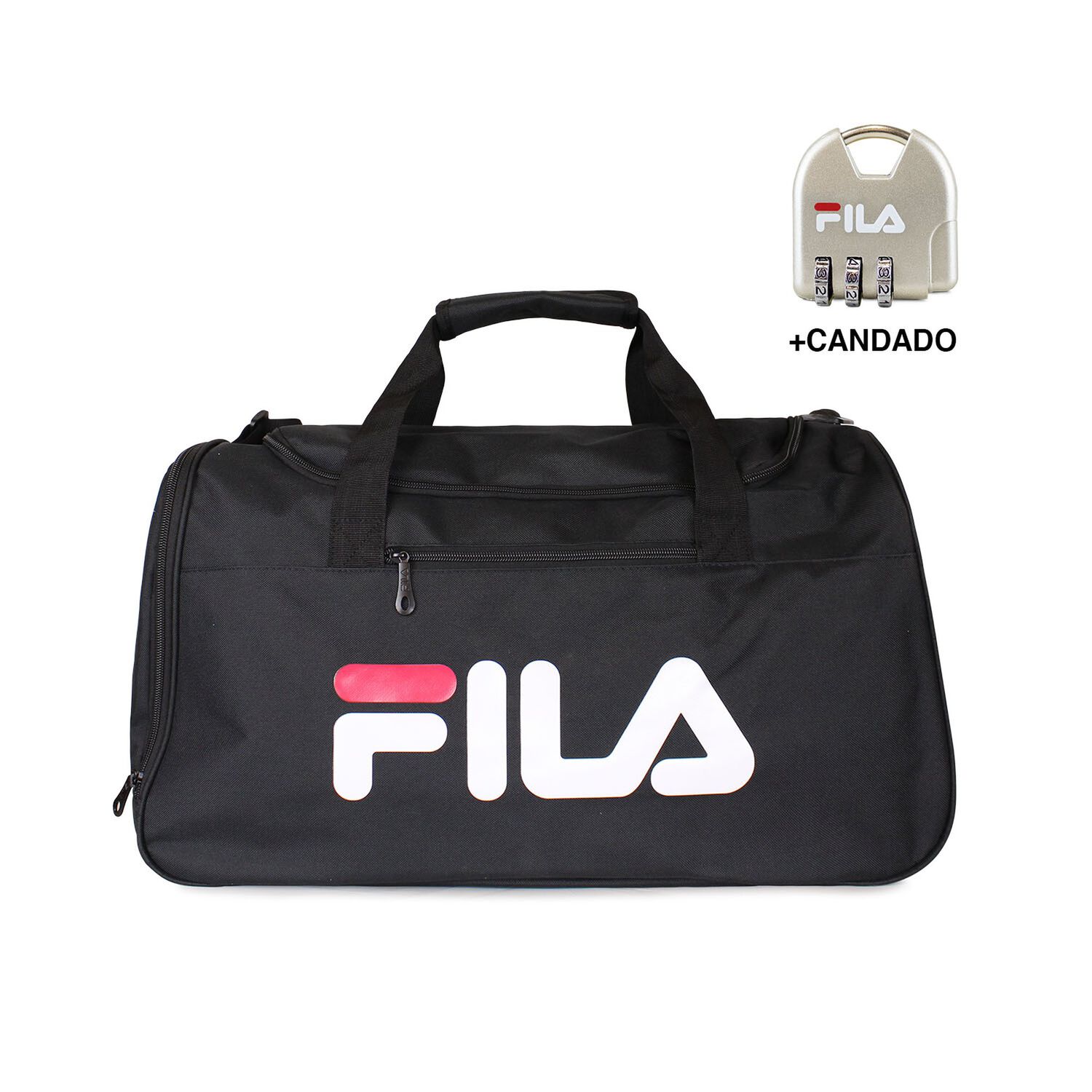 Bolso Fila Verona 42 Lts Negro + Candado image number 0.0