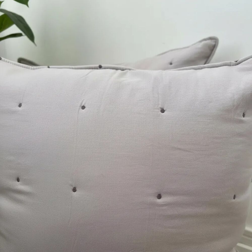 Set De 2 Cojines Bordados 6060 Cm Algod&oacute;n image number 4.0