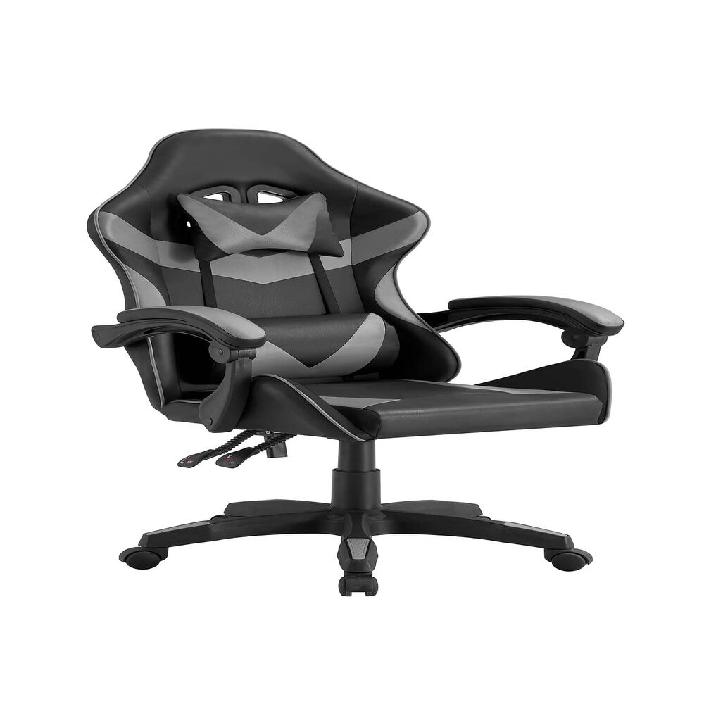 Silla Gamer Pro Tokio Ergonomica Reclinable Color Gris Bmg-17g Arthome image number 0.0