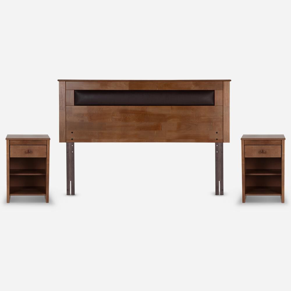 Cama Europea Rosen Pratta / 2 Plazas / Base Dividida + Set De Maderas Ferrara image number 2.0