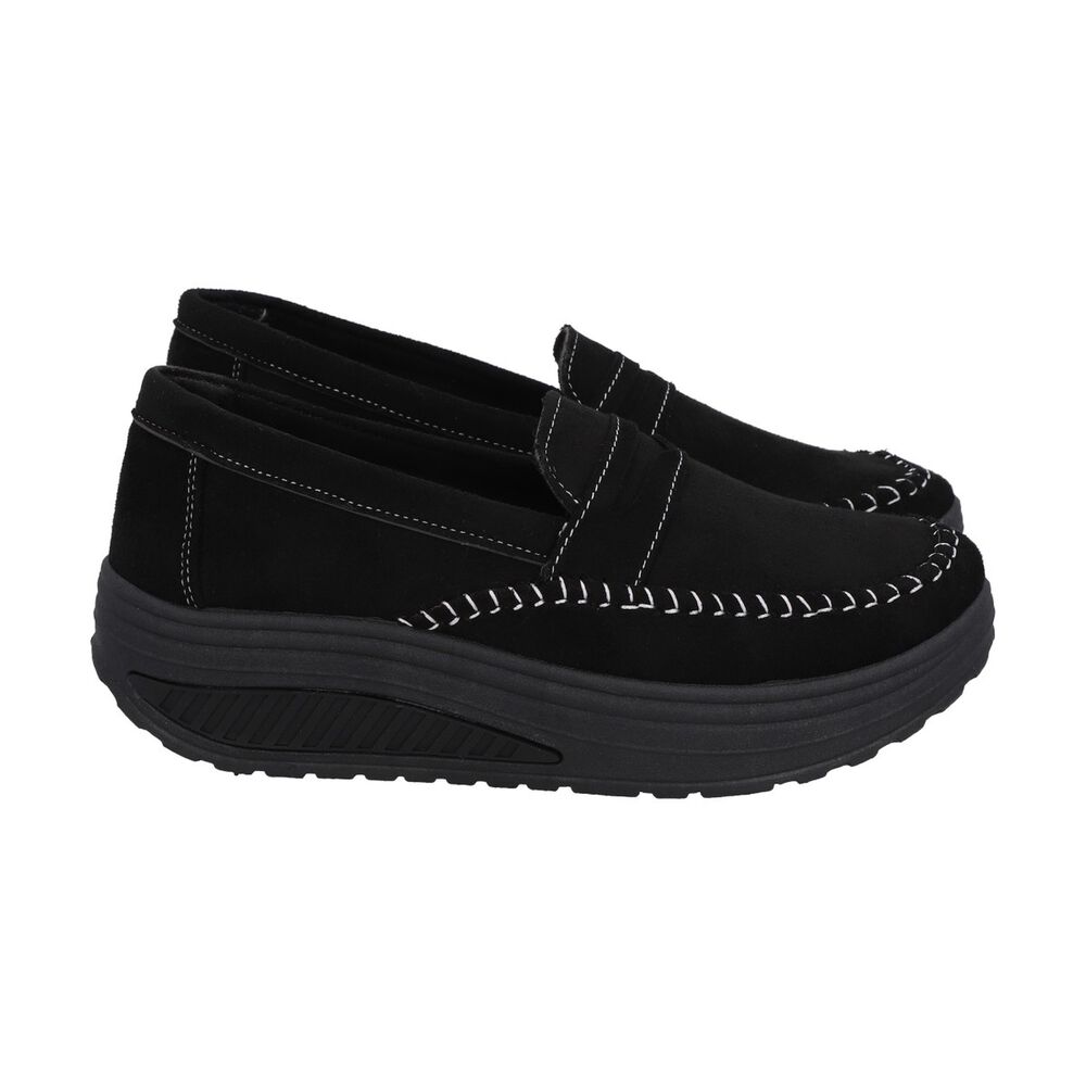 Mocas&iacute;n Mujer Negro/gris Sole Police image number 2.0