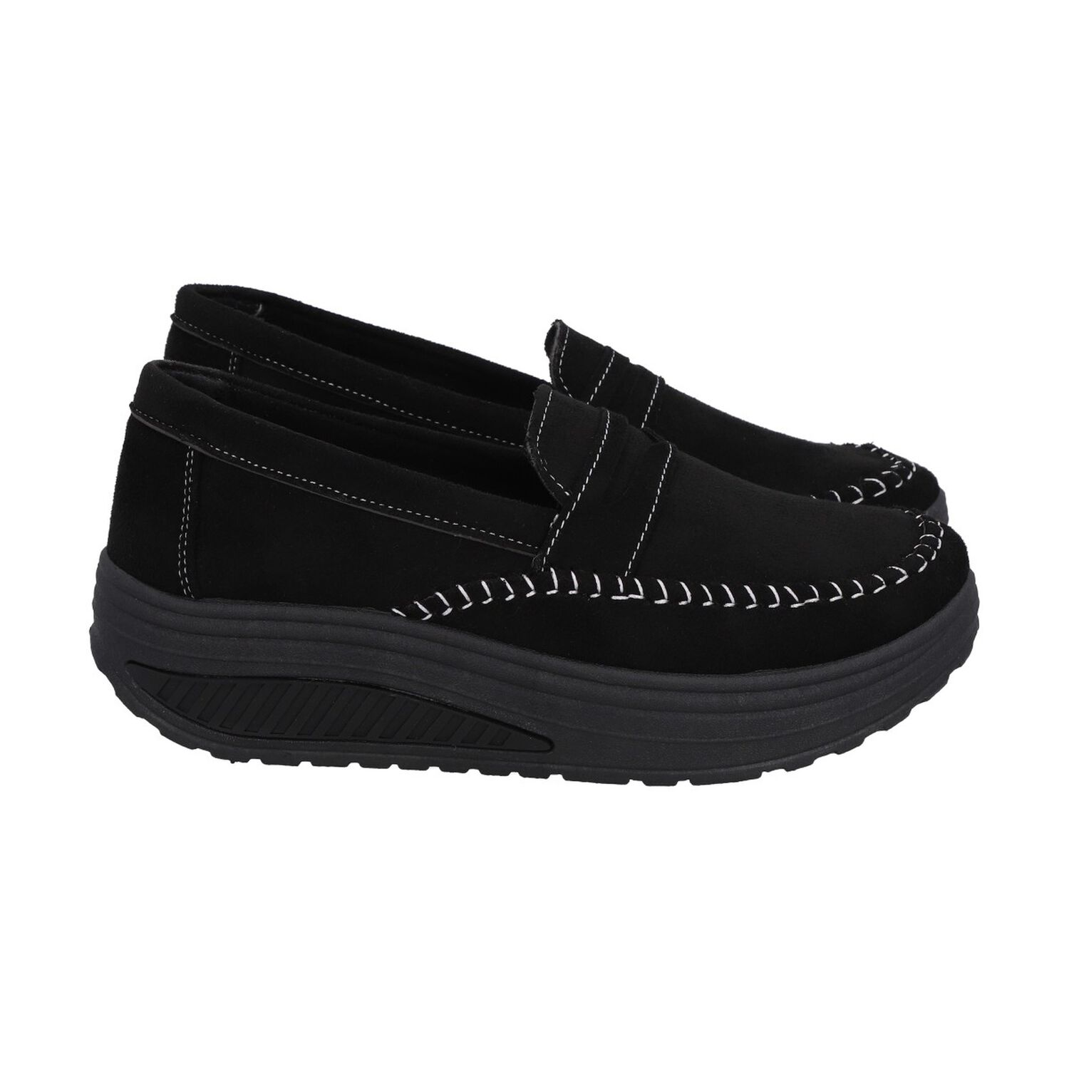 Mocas&iacute;n Mujer Negro/gris Sole Police image number 2.0
