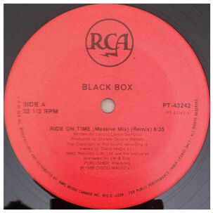 Black Box - Ride On Time | 12" Maxi Single Usado
