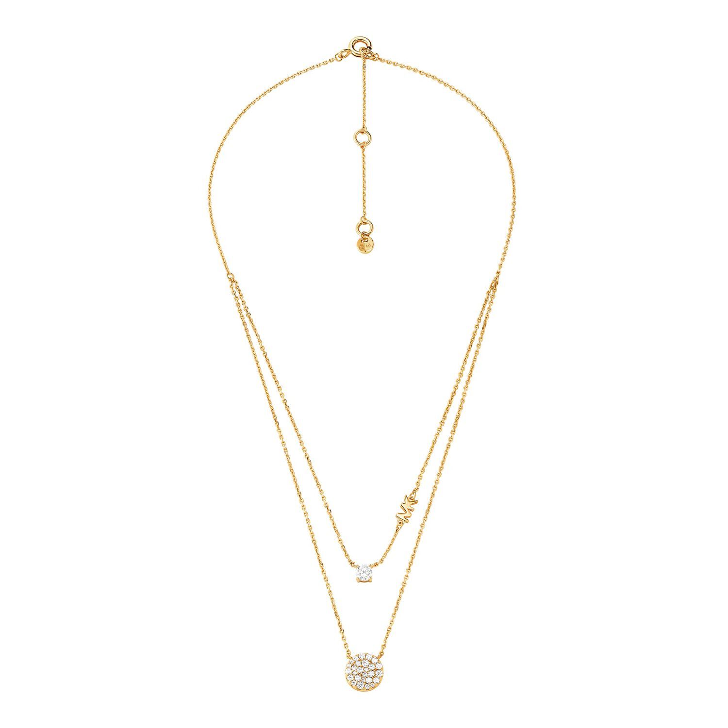 Collar Doble Michael Kors Dorado Mujer image number 1.0