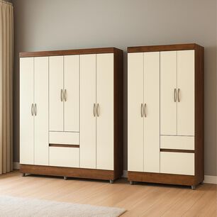 Combo Closet Vekkahome Ideal 6 Puertas + 4 Puertas 271156+271184