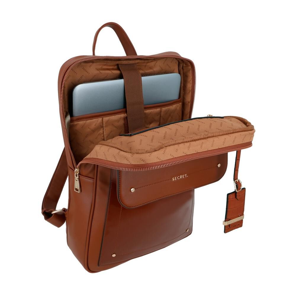 Mochila Notebook Secret Brasilia Sc6 Café 15" image number 3.0