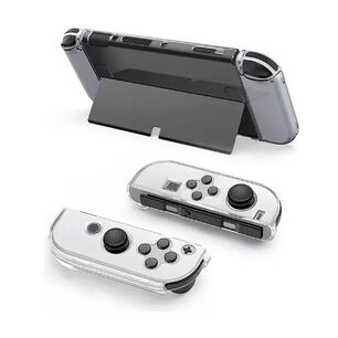 Pack Carcasa Protectora Para Nintendo Switch Oled + Lamina