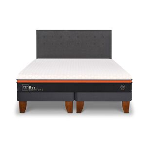 Cama Europea Cic Bee Comfort / King / Base Dividida + Respaldo