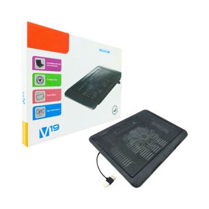 Base Notebook Cooler Hasta 17 Ventilador Enfriador 5v V19