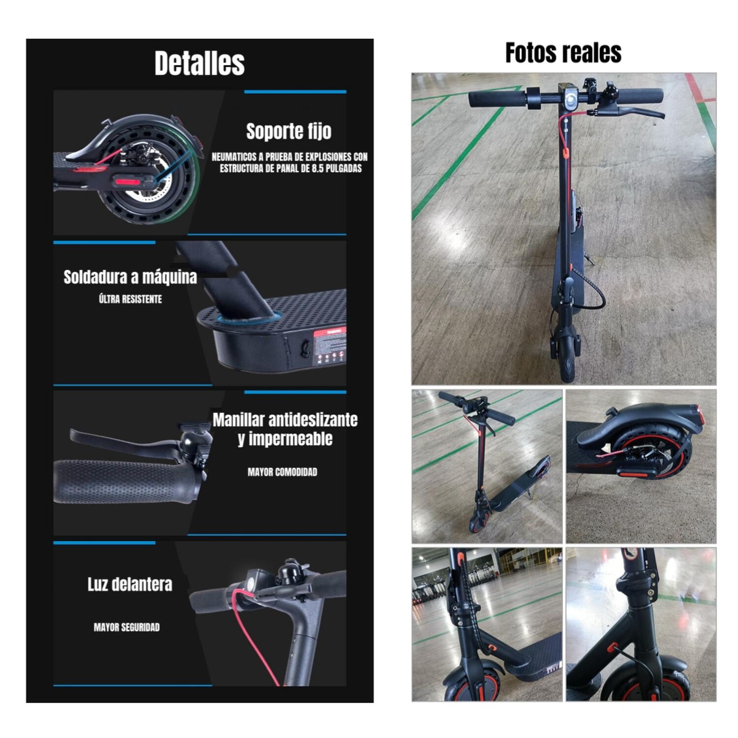 Scooter El&eacute;ctrico Aluminio Con App 30km 36v 350w E9pro image number 2.0