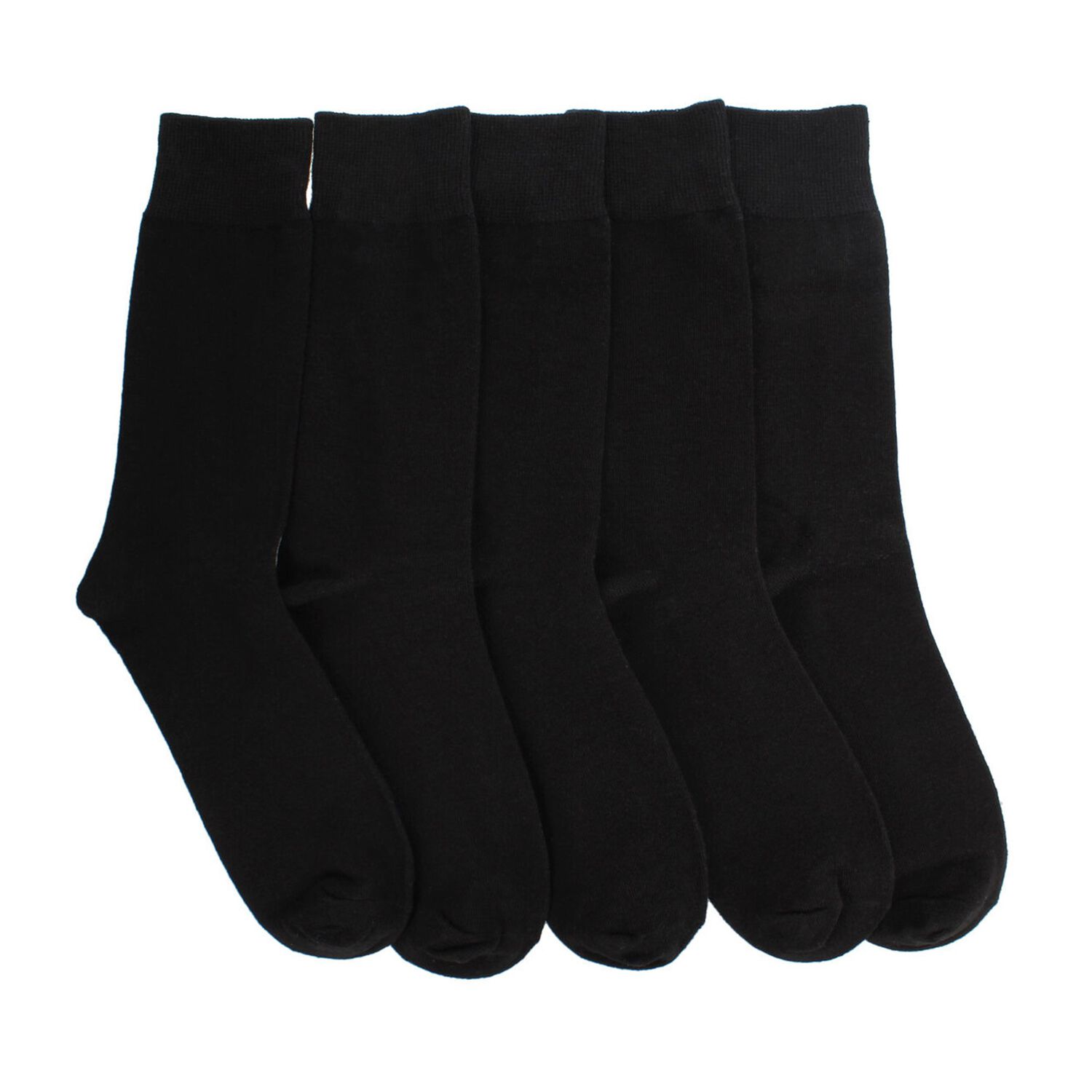 Calcetines Hombre Bata Pack 5 Crew Black Negro image number 1.0