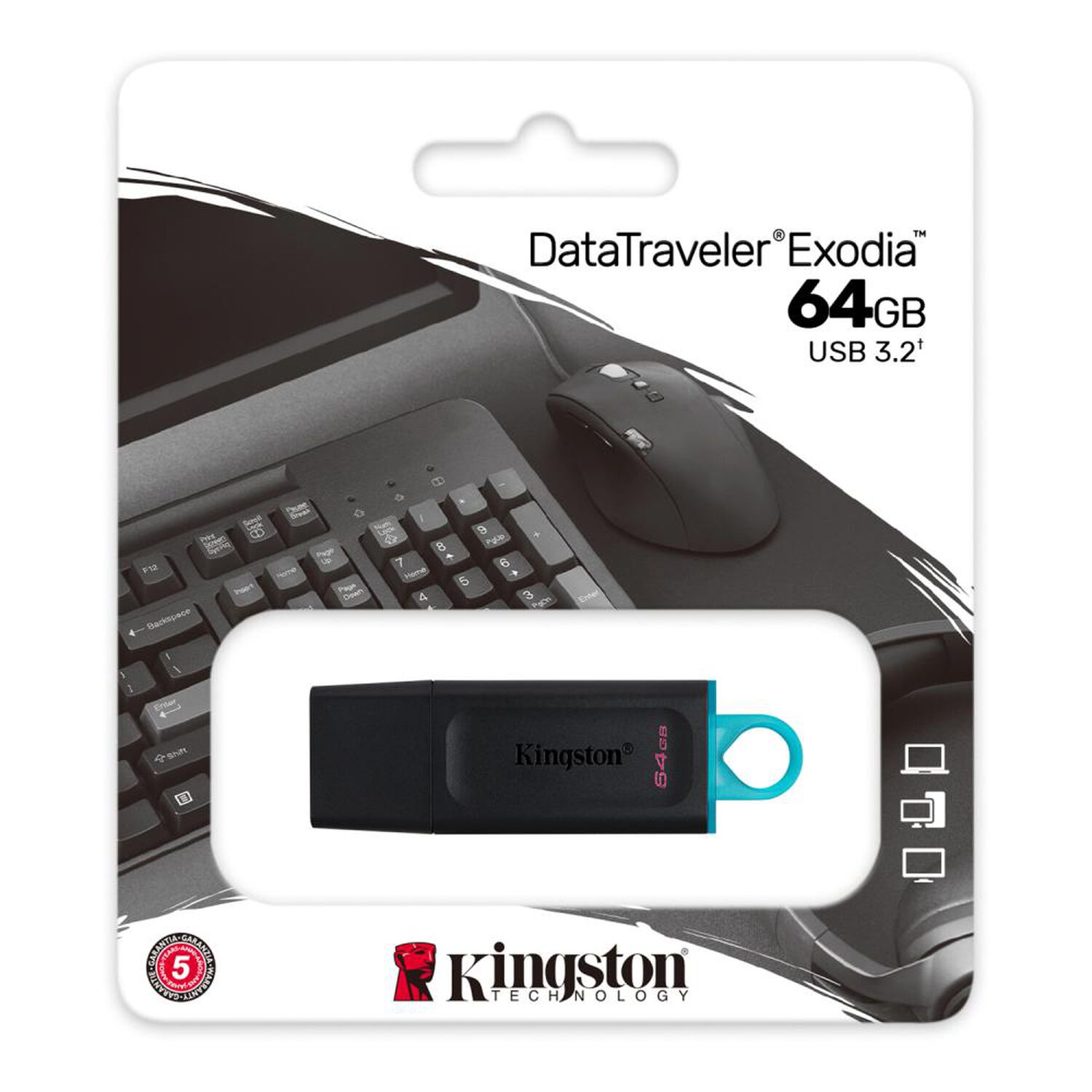 Pendrive Kingston 04KNSDTX64 64 GB image number 3.0