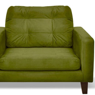 Sofa Napoles 1 Cuerpo Tela Velvet Verde