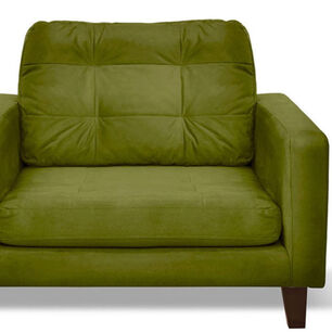 Sofa Napoles 1 Cuerpo Tela Velvet Verde