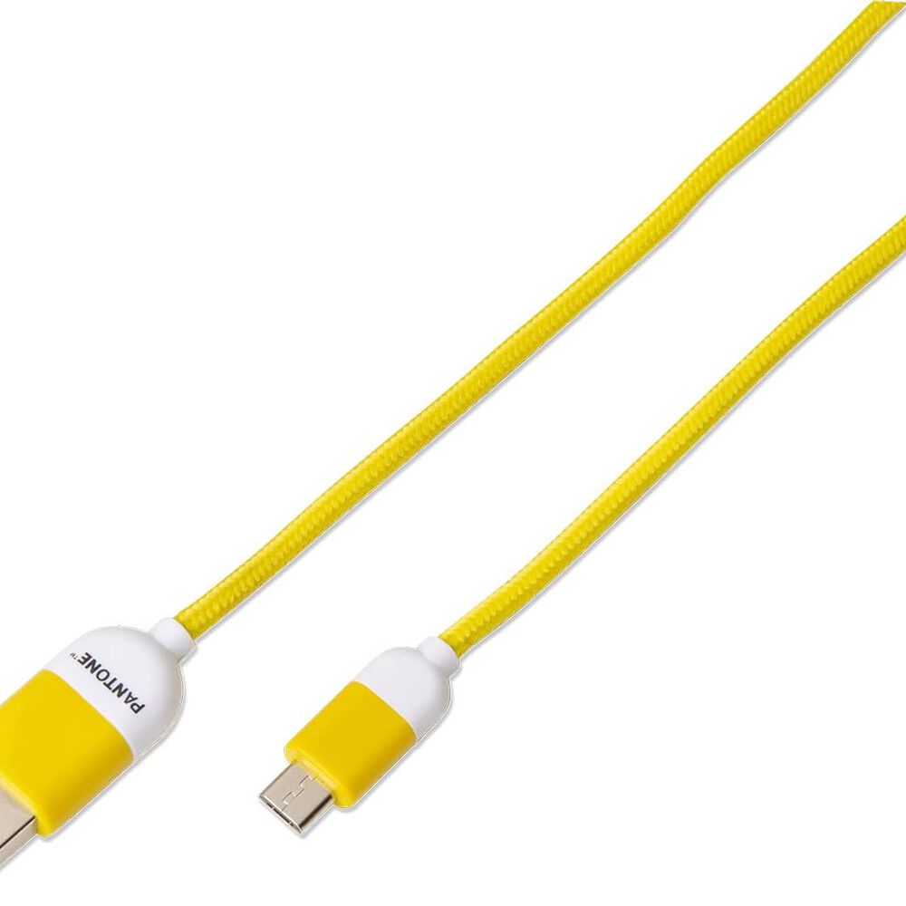 Cable De Datos Micro Usb 1 Mt Pantone High Speed Amarillo image number 1.0