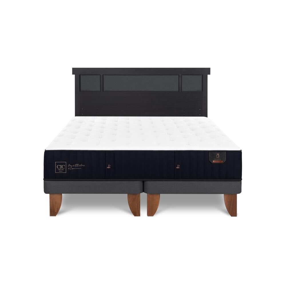 Cama Europea Cic Linea Premium / King / Base Dividida + Respaldo image number 0.0