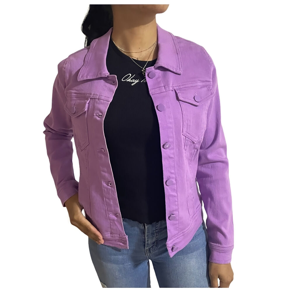 Chaqueta Denim Mezclilla Mujer image number 0.0