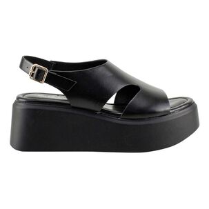 Sandalia Mujer New Walk Sandalia Negro