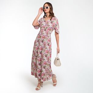 Vestido Largo Sin Mangas Cuello V Mujer Kimera
