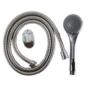 Kit Cabezal Ducha Base Manguera 150cm Regulable Ahorro Agua