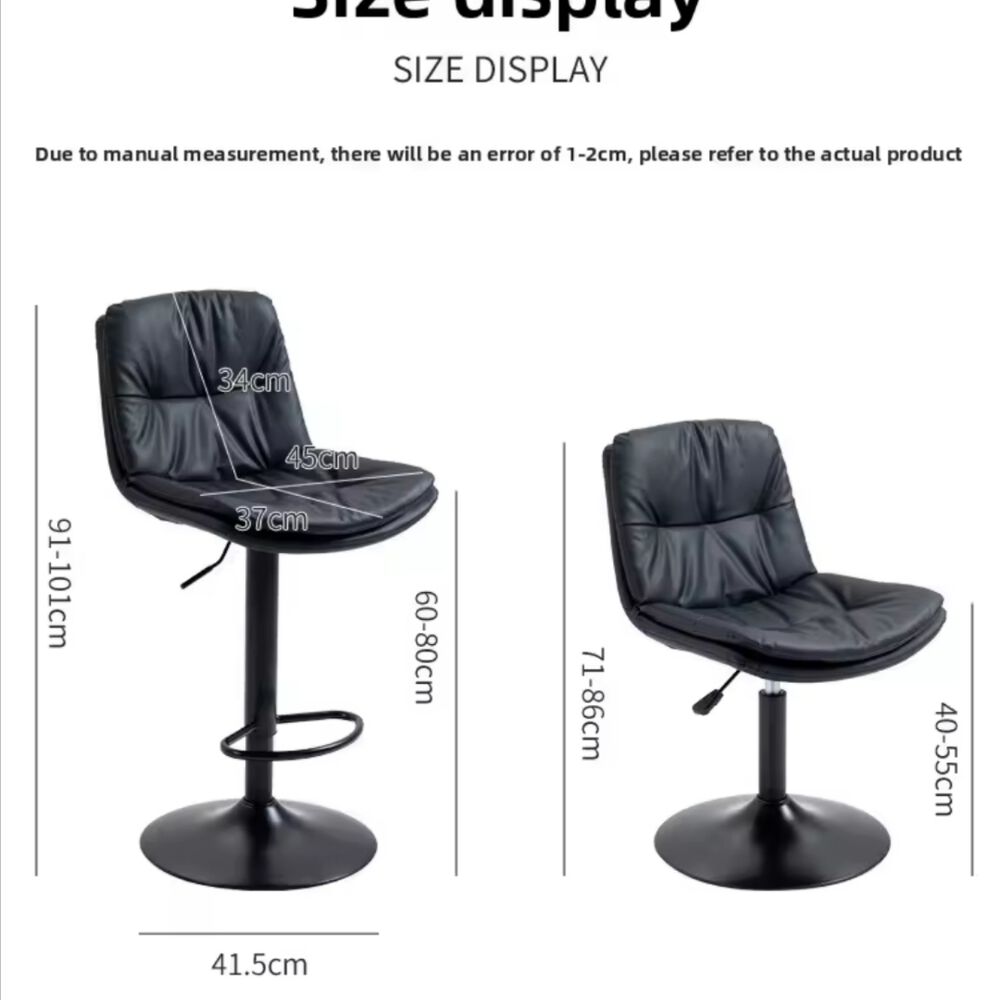 Pack 2 Sillas Bar Nordica Ecocuero Color Blanco image number 2.0