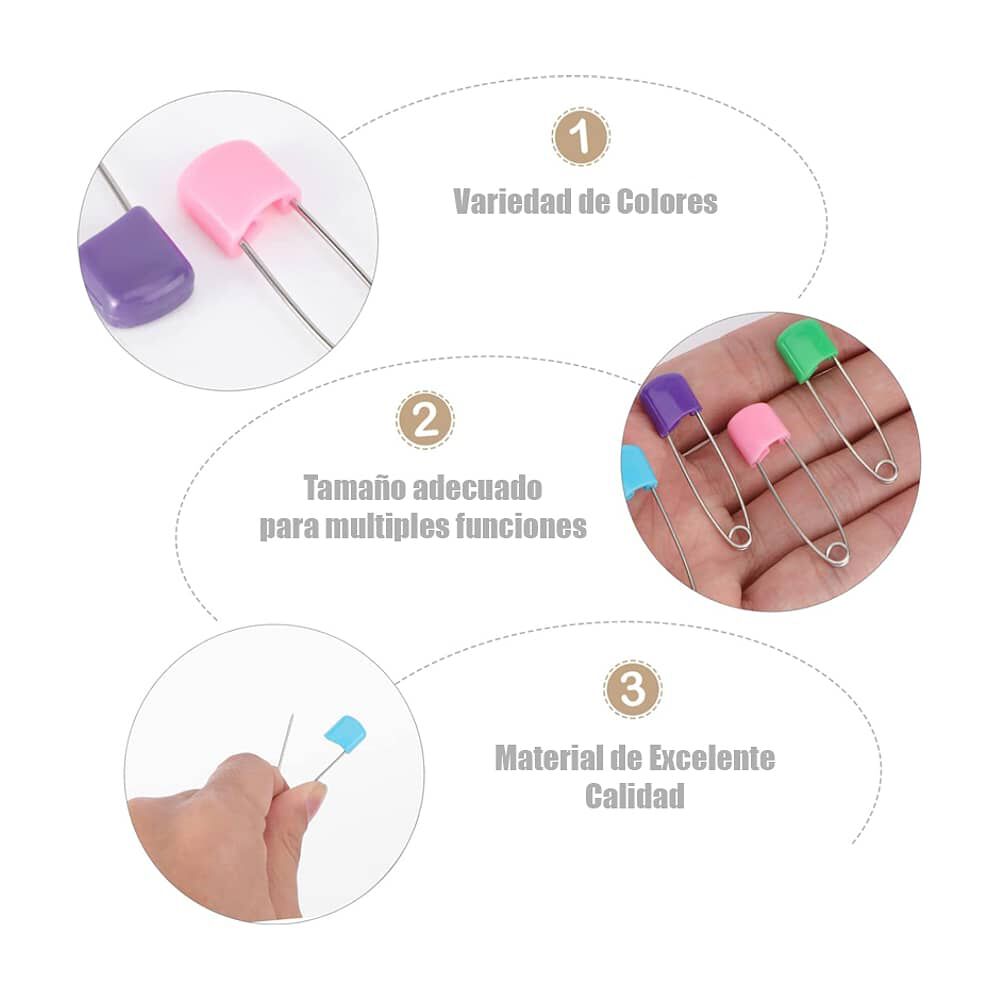 Alfiler De Gancho Para Ropa Bebe Pin Imperdible Pa&ntilde;al Guagua image number 2.0