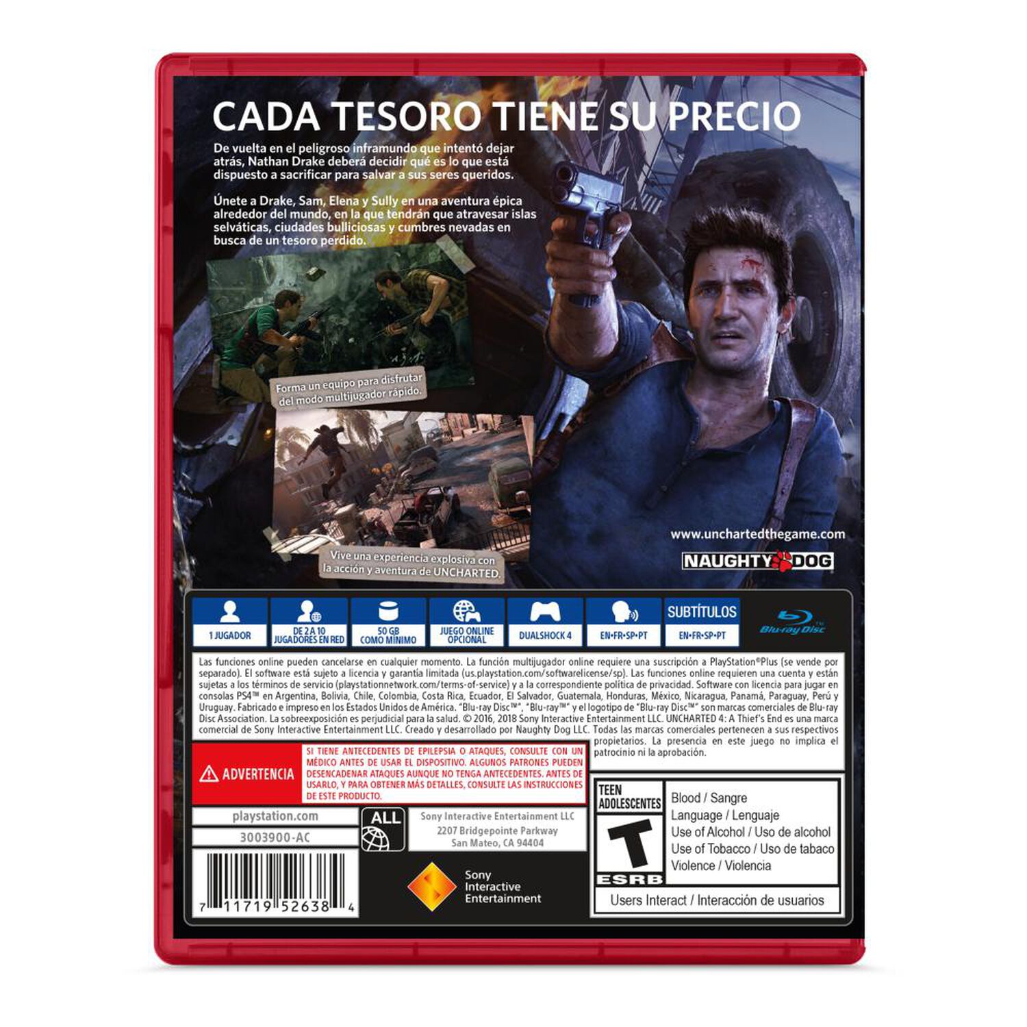 Juego PS4 Uncharted 4 image number 1.0