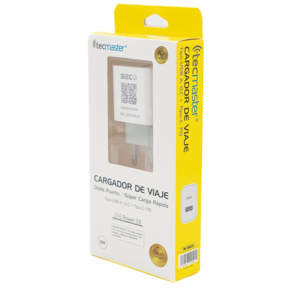 Cargador Usb-c Power Delivery 20w + Usb Quick Charge 3.0 20w image number 9.0