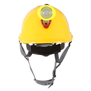 Casco Steelpro Abs Mta Amarillo Con Portal&aacute;mpara Full