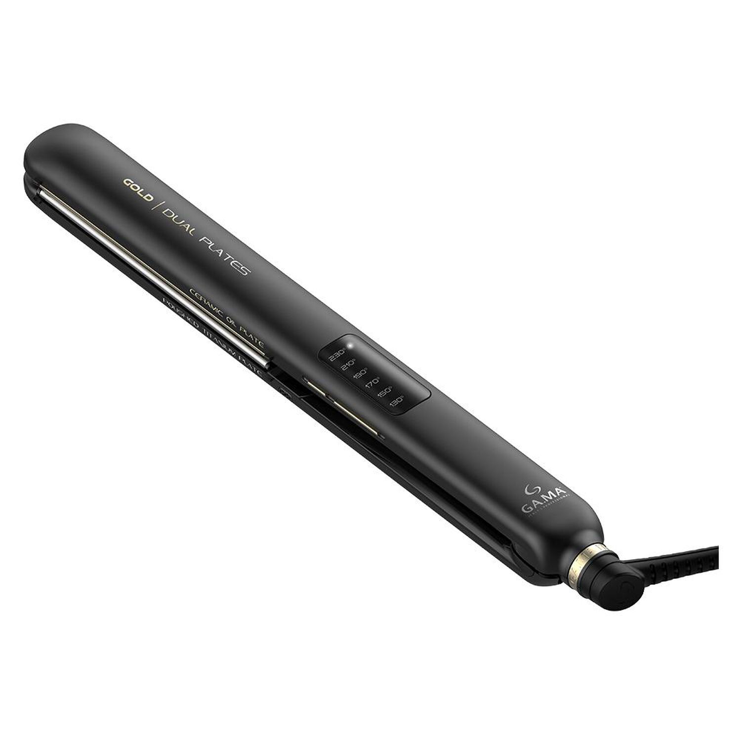 Alisador Gama Cp14 Dual Plate Led Gold Titanio image number 2.0