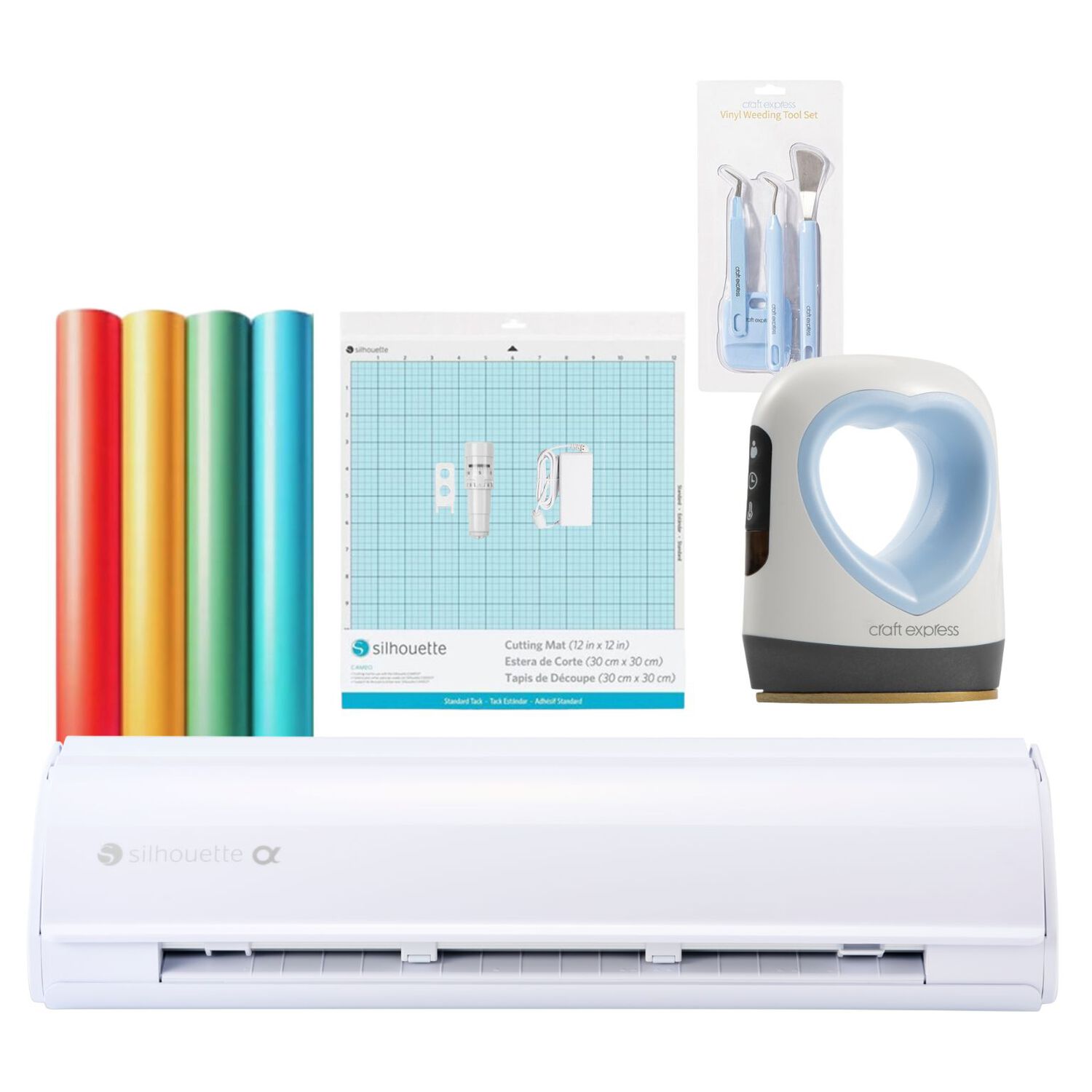 Nuevo Kit Inicio Silhouette Cameo 5 Alpha White + Plancha Mini image number 0.0